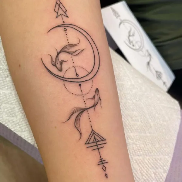 Koi Fish Pisces Tattoo: Capturing the Spirit of the Eternal Wanderer
